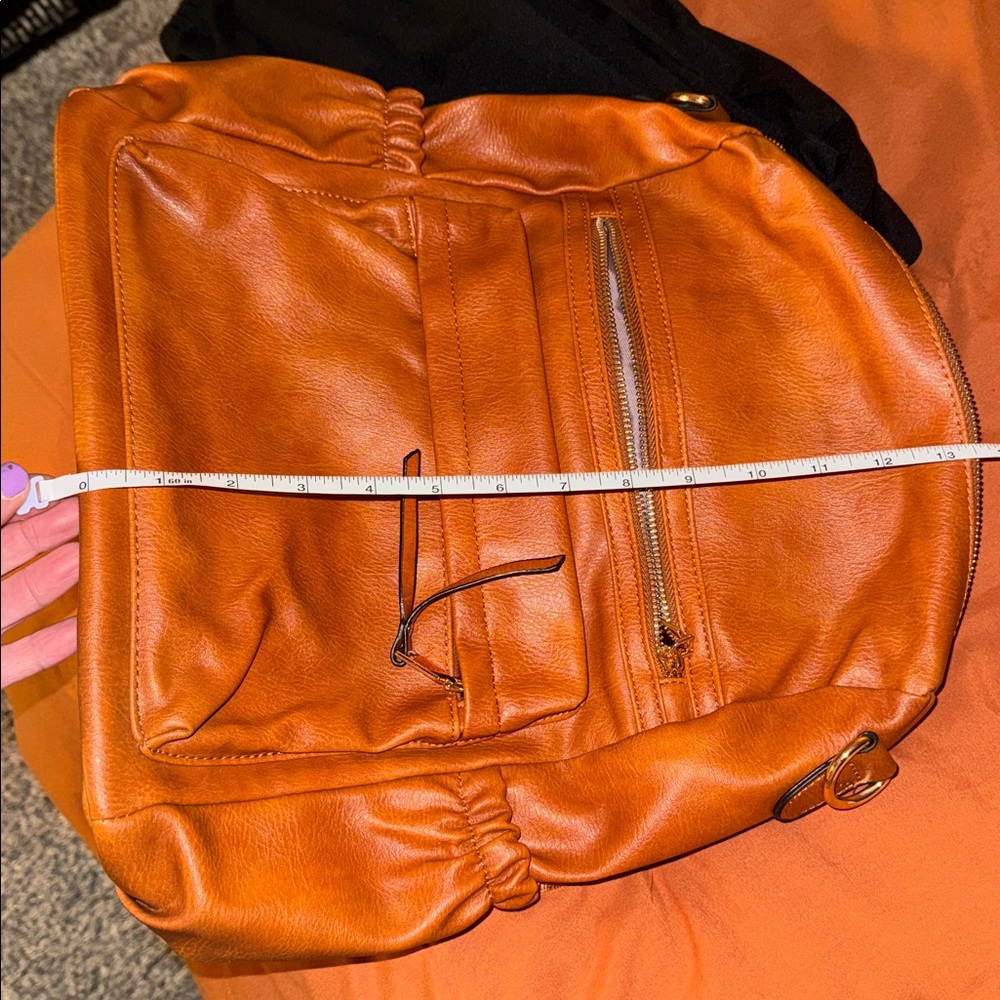 Tan Leather Backpack - Picture 5 of 5